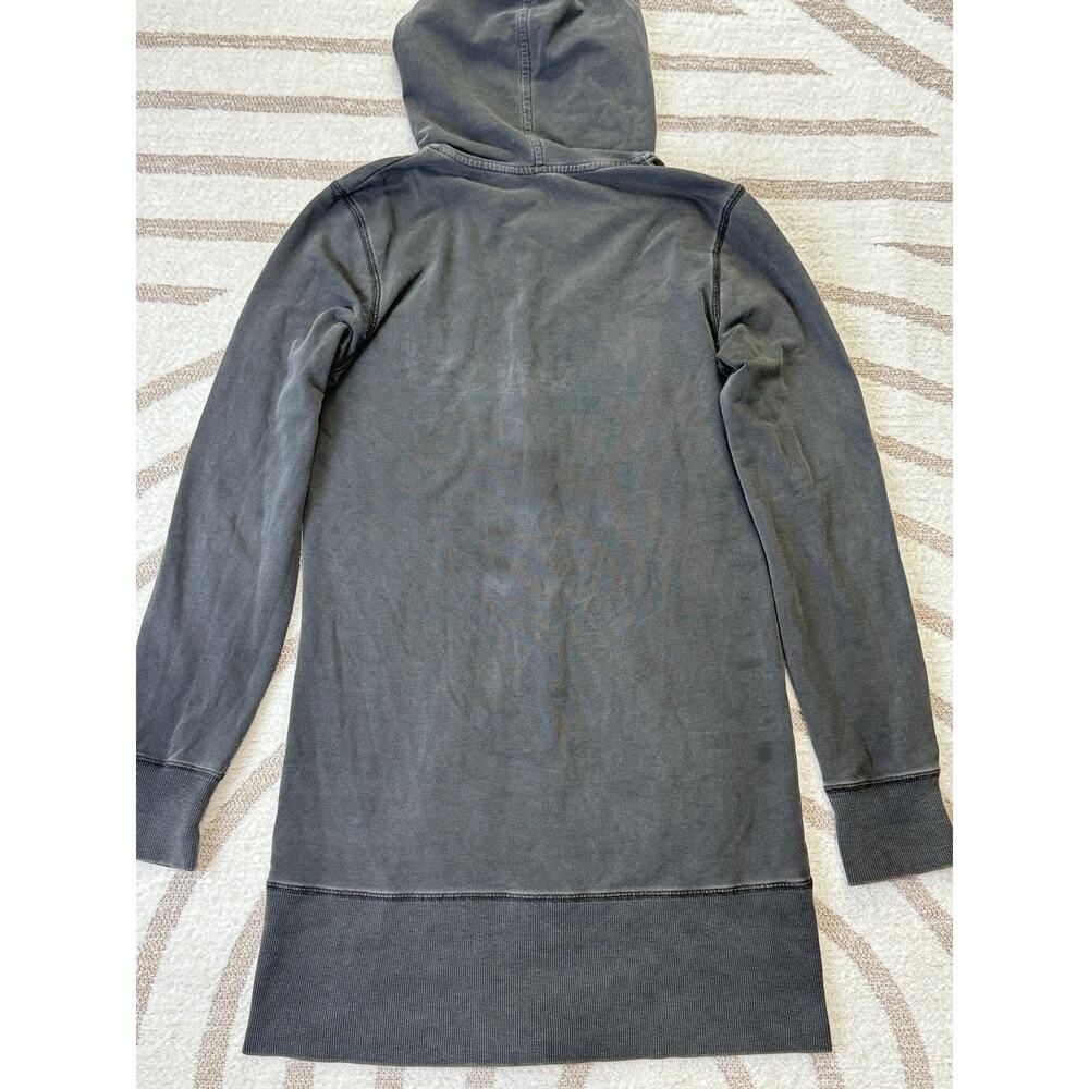 Y2k Vintage Gray Embroidered Full Zip Hoodie Gothic Grunge Women’s Size S - Picture 8 of 13